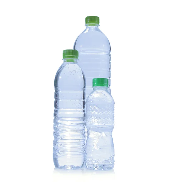 Поликарбонатные пластиковые бутылки воды — стоковое фото