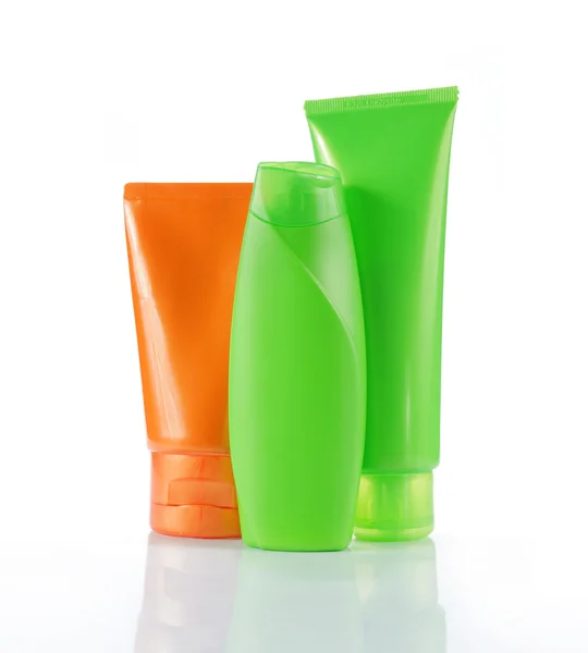 Bottles of beauty products — Stock Photo, Image