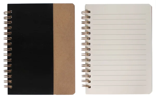 Notebook lock och insidan sida — Stockfoto