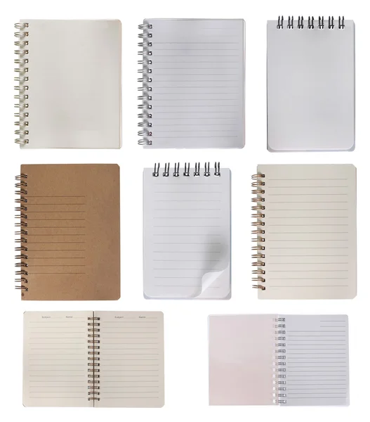 Kolekcja Notebook — Zdjęcie stockowe