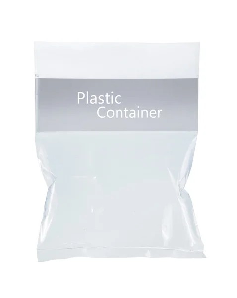 Transparent plast pack — Stockfoto