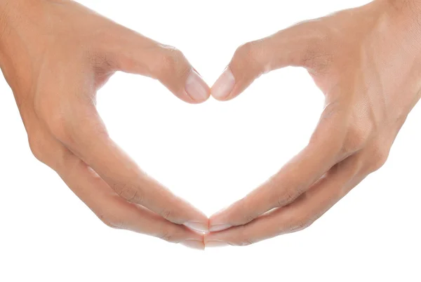 Heart form by hand — Stock Photo, Image