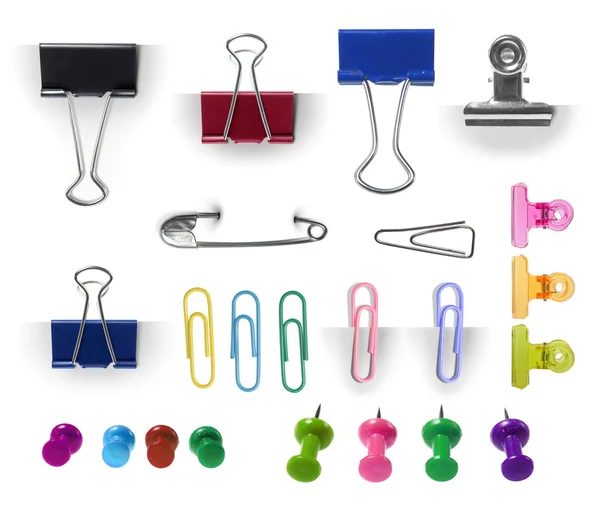Collection of paper clip — Stock Photo, Image