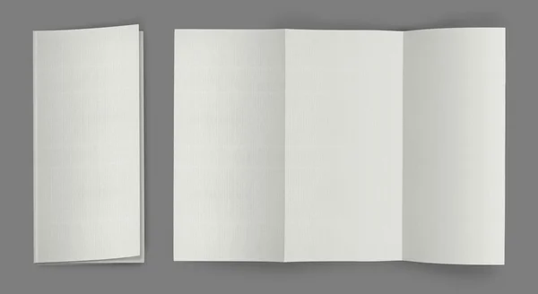 Blank fold flyer brochure — Stock Photo, Image