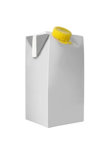 Balíček džus nebo mléko — Stock fotografie