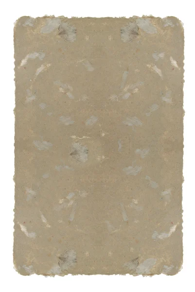 Старий паперовий лист ізольований на білому — стокове фото