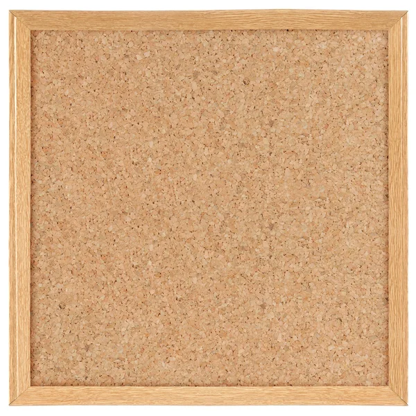 Vierkante cork board — Stockfoto