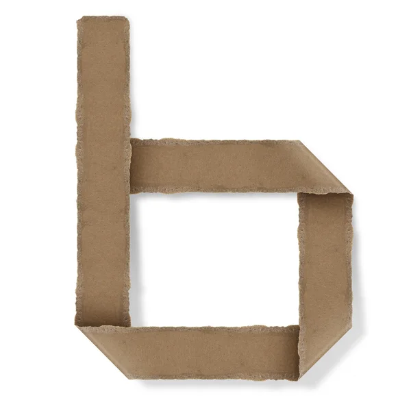 Буквы алфавита в стиле оригами b — стоковое фото