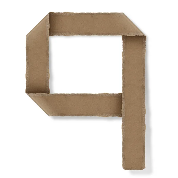 Origami estilo alfabeto letras q — Fotografia de Stock
