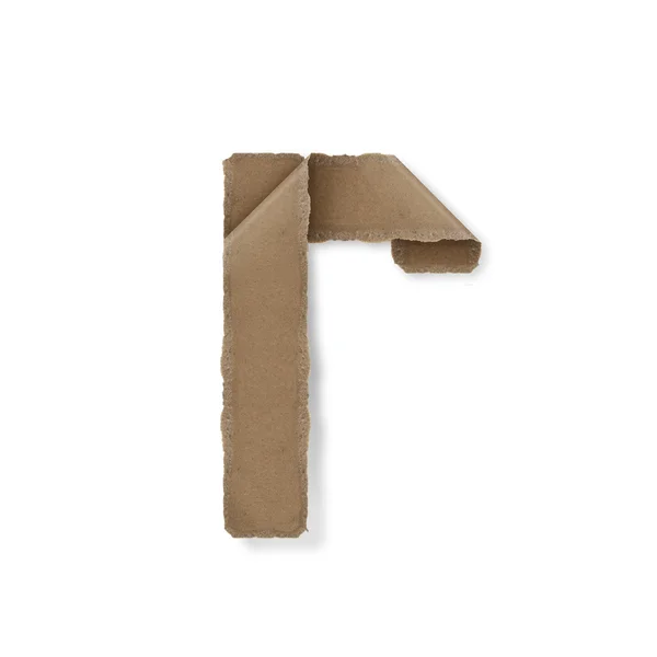 Origami stijl alfabet brieven r — Stockfoto