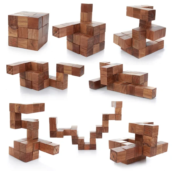Holzpuzzle — Stockfoto