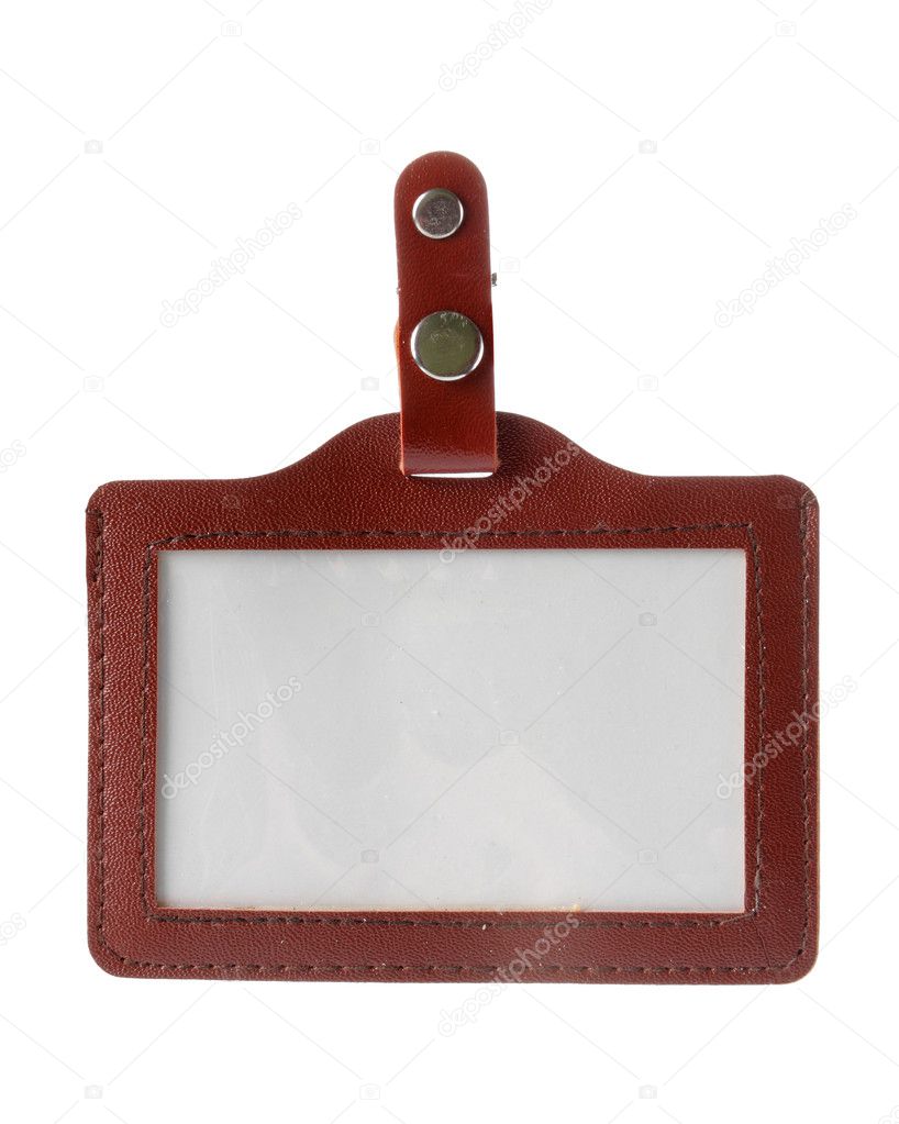 Fancy Name Tag on white background