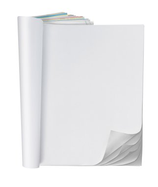 Blank page of magazine clipart