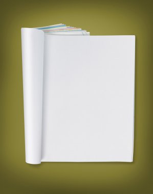 Blank page of magazine clipart