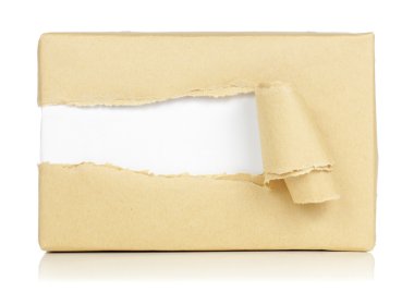 Brown package clipart