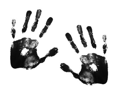 Hand prints clipart