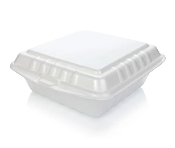 Пенопласт пищевого контейнера — стоковое фото