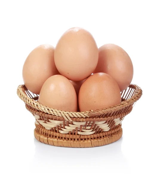 Sepette yumurtalar — Stok fotoğraf