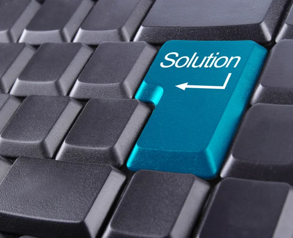 Botón de solución — Foto de Stock