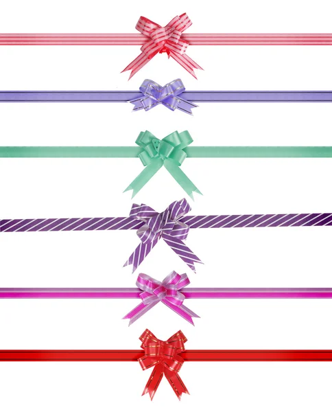 Set of Colorful Bows And Ribbons — Stock Photo, Image