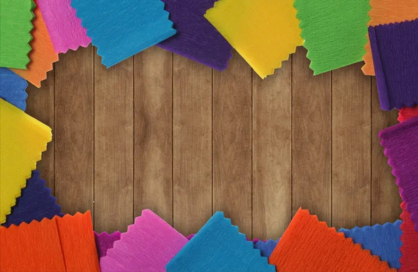 Struktura drewna z Papier kolorowy — Zdjęcie stockowe