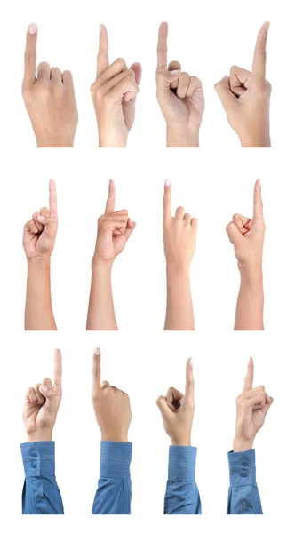 Gesture of hand pointing collection — Stock Photo, Image