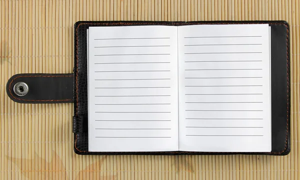 Livro branco caderno — Fotografia de Stock