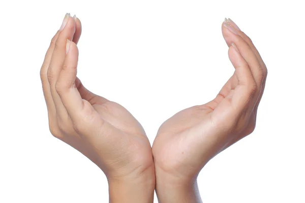 Крупним планом жіноча рука відкрита — стокове фото