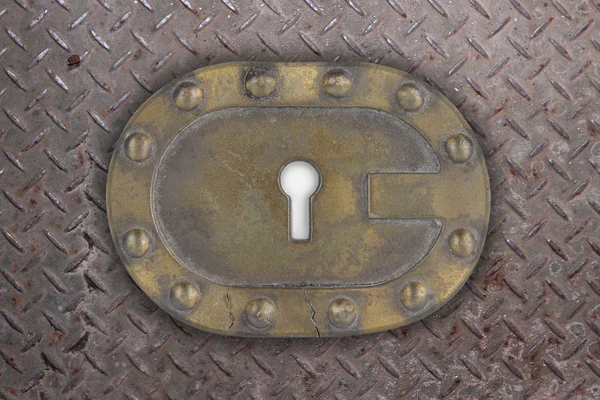 Agujero de la llave oxidada — Foto de Stock