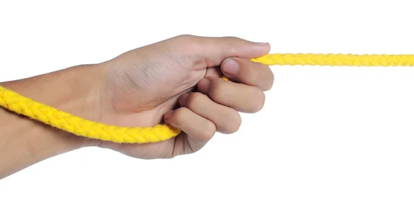 Puxando a corda — Fotografia de Stock
