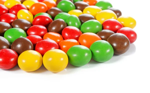Barevné čokoládové bonbóny — Stock fotografie