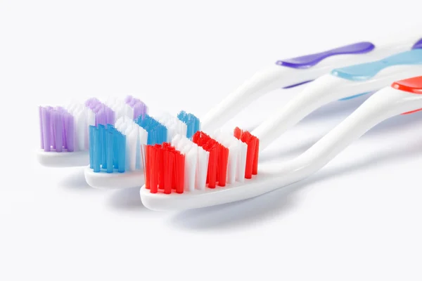Vele tandenborstel — Stockfoto