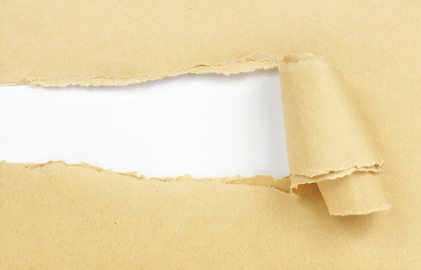 Spalony karton papier rama — Zdjęcie stockowe