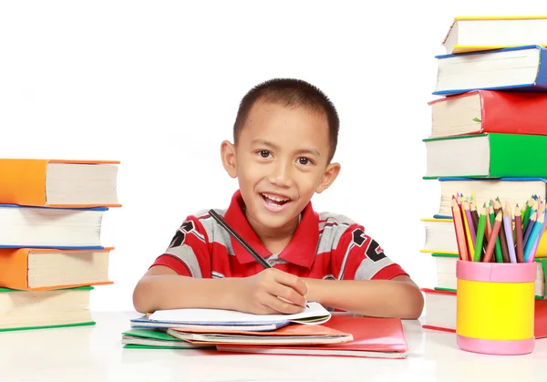 Little boy studying — Stock Photo, Image