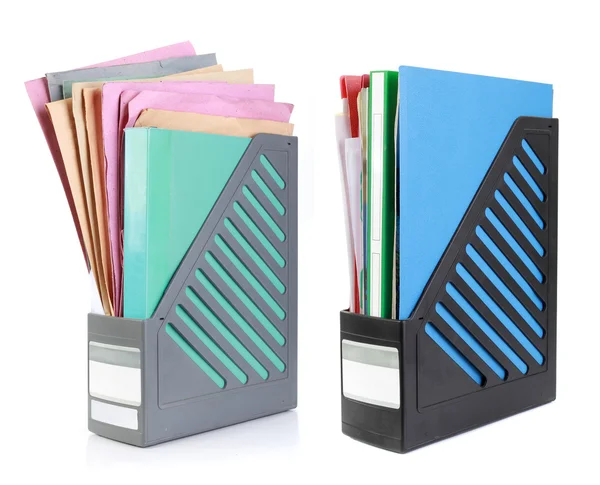 A file folder with documents and papers — Stock Photo, Image
