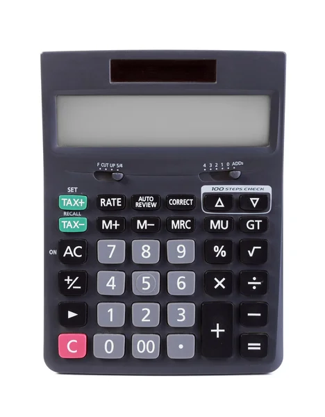 Černý kalkulačka — Stock fotografie