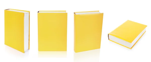 Κάλυψη άδειο βιβλία που απομονώνονται σε λευκό φόντο — Φωτογραφία Αρχείου