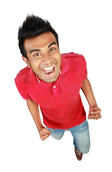 Portrait of an excited young man celebrating success — Stock Photo, Image