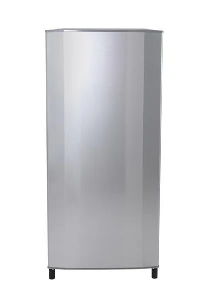 Moderno frigorifero argento — Foto Stock