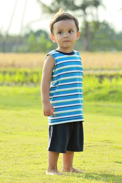 Full length portrait of a little boy — Stock Photo, Image