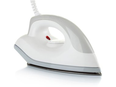 Modern electric iron with wire clipart