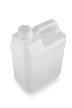 White plastic jerry can clipart