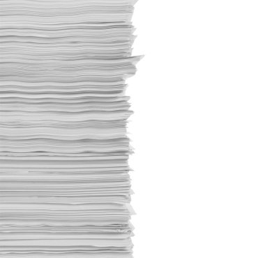 Stack of papers clipart