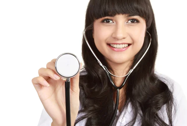Smiling medical doctor with stethoscope. — Stock Photo, Image