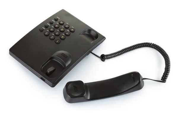 Czarny nowoczesny telefon — Zdjęcie stockowe