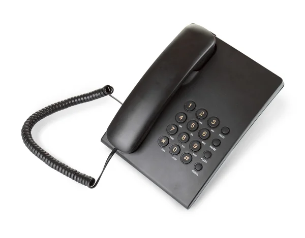 Czarny nowoczesny telefon — Zdjęcie stockowe