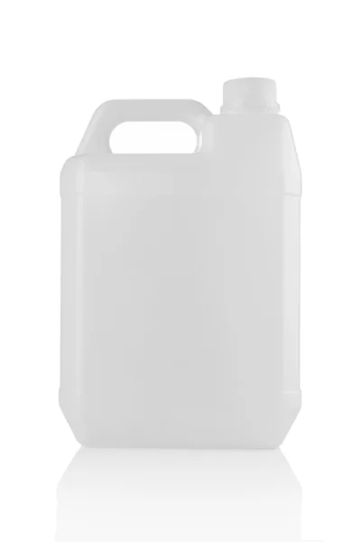 White plastic jerry can — Stock Photo, Image