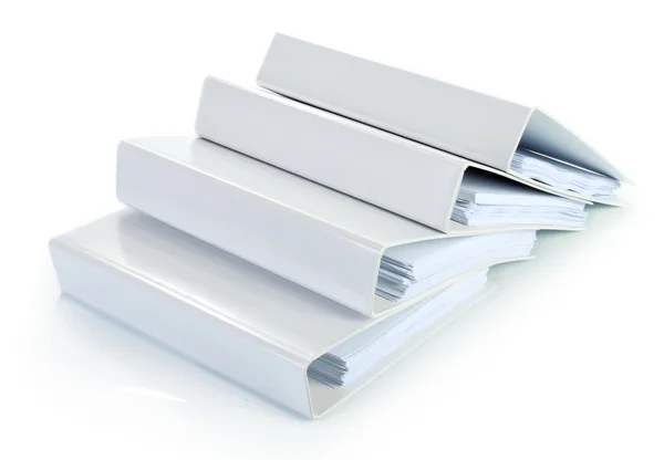 Binder documents in stack — Stock Photo, Image