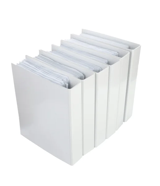 Λευκό το office binder — Φωτογραφία Αρχείου