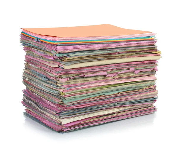Stack of folder files — Stock Photo, Image